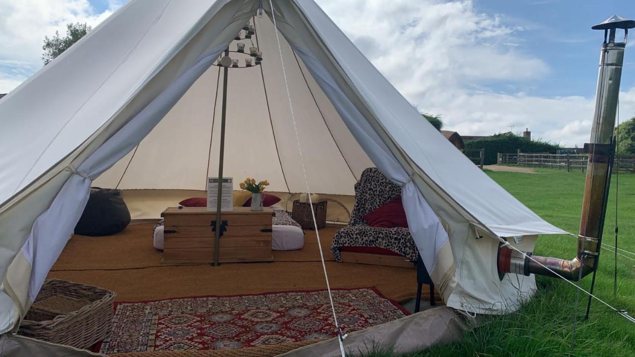 Home Farm Radnage Glamping Bell Tent 2, With Log Burner And Fire Pit Kültér fotó